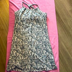 NWOT 💙 Eddie Bauer, UPF 50 Strappy Knit Dress with Built In Bra. Size Large.